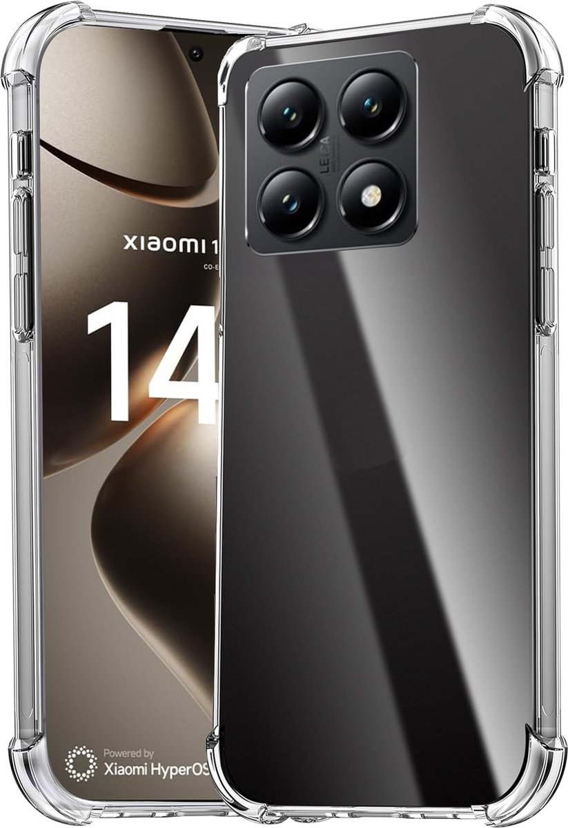 Hoesje geschikt voor Xiaomi 14T / 14T Pro - Shockproof Transparant Back Cover Case