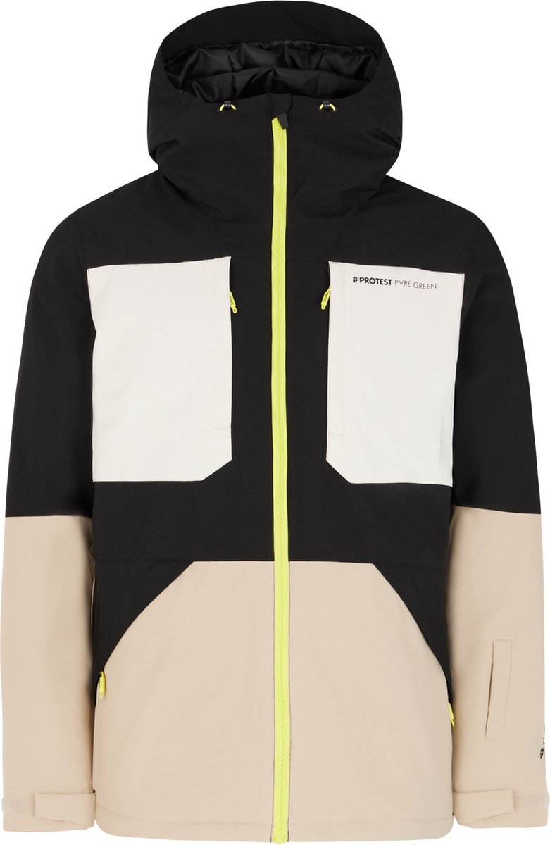 Protest Prtenstone – Skijas Heren – Waterafstotende afwerking – Winterjas – Waterkolom 10K Beige