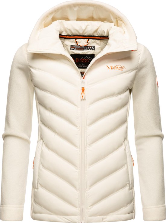 Élégant et chaud Marikoo Mount Haruna - Veste - Veste intermédiaire pour femme - Rembourrée - Automne / Hiver - Wit - S