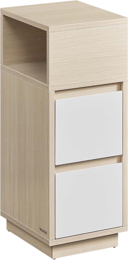 Zwevend Nachtkastje Set Bruin Acaciahout 35 cm - Max Wonen