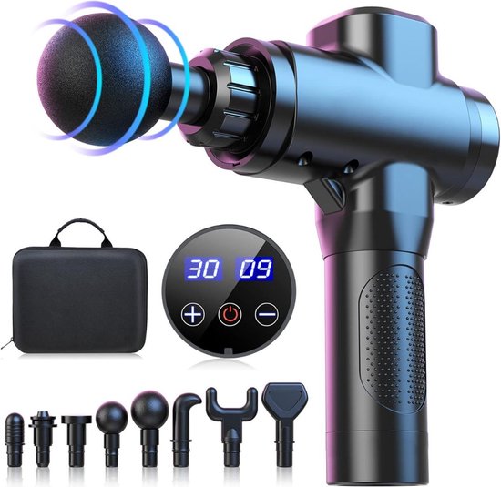 ApexArte® Massage Gun Professioneel 8 Koppen Zwart - ApexArte® - €129,95