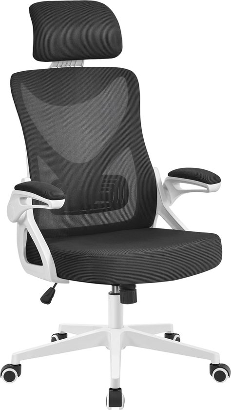Bureaustoel Ergonomisch Rotsgrijs Linnen Bureaustoel ALFORDSON Ergonomisch, Massagefunktion, Klappbare Armlehnen Bürostuhl Ergonomische Bureaustoel Met Lendensteun Wit Leren Bureaustoel