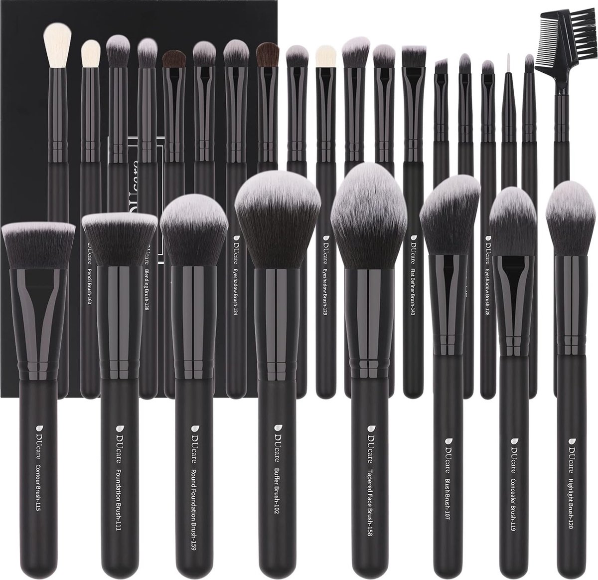 Professionele Make-upborstel Set - 27 Stuks voor Foundation, Blush, en Oogschaduw