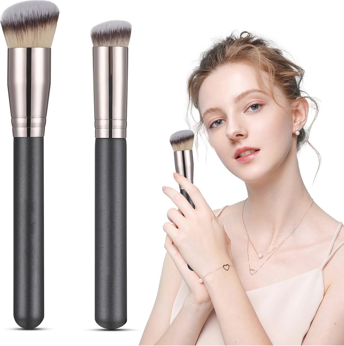 Kabuki Kwasten Set - 2 Stuks voor Onberispelijke Make-up