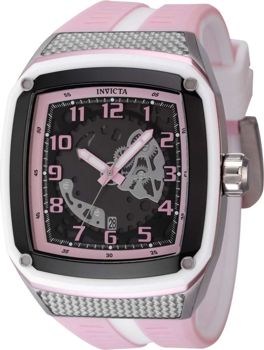 Invicta Racing - JM Limited Edition 48069 Heren Horloge - Waterdicht - Analoog - Quartz Uurwerk - Roestvrij Staal met grijze Wijzerplaat - 45mm