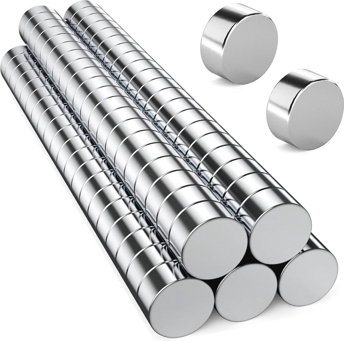 Sterke Neodymium Magneten 5 x 2 mm - 100 Stuks voor Magneetborden en Koelkast