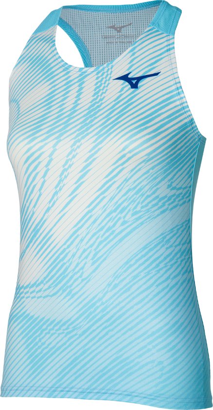 Débardeur imprimé Mizuno Charge Femme L Blue Glow