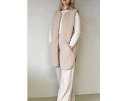 WOLLIES Amsterdam - Dames Vest / Gilet - Amandel - Maat L/XL