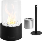 Bol.com Saroda Tafelhaard - Zwart - Sfeerhaard - Binnen & Buiten - Bio-Ethanol - Sinterklaas Cadeau aanbieding