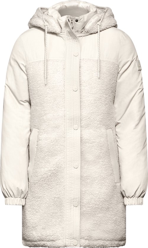 CECIL Teddy Troyer Vest - Teddy Vanilla White | - Cotton Blues