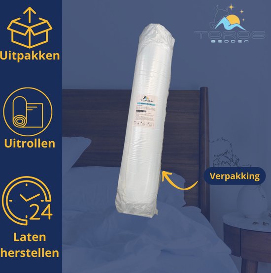 Topmatras Topmatras - 160x200 - Topper Matras HR Koudschuim -Bamboo Hybrid ...