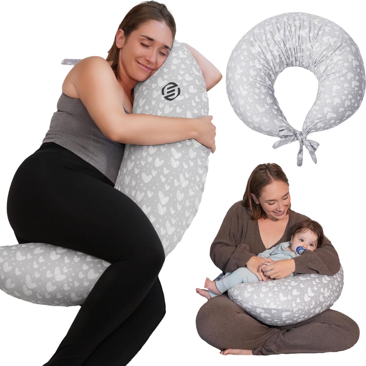 Goedkoopste Equivera Zijslaapkussen Volwassenen - Zijslaapkussen - Lichaamskussen Zijslaper - Zijslaap Kussen Volwassenen - Zwangerschapskussen - Voedingskussen - Borstvoedingskussen - Body Pillow - Voor een comfortabele nachtrust!