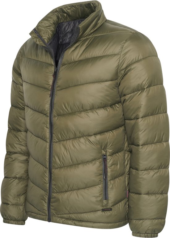 Cappuccino Italia - Heren Jas winter Puffer Jacket - Groen - Maat XL