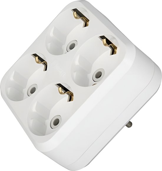 Brennenstuhl 1154440 Buitenstopcontact 4-voudig Zwart
