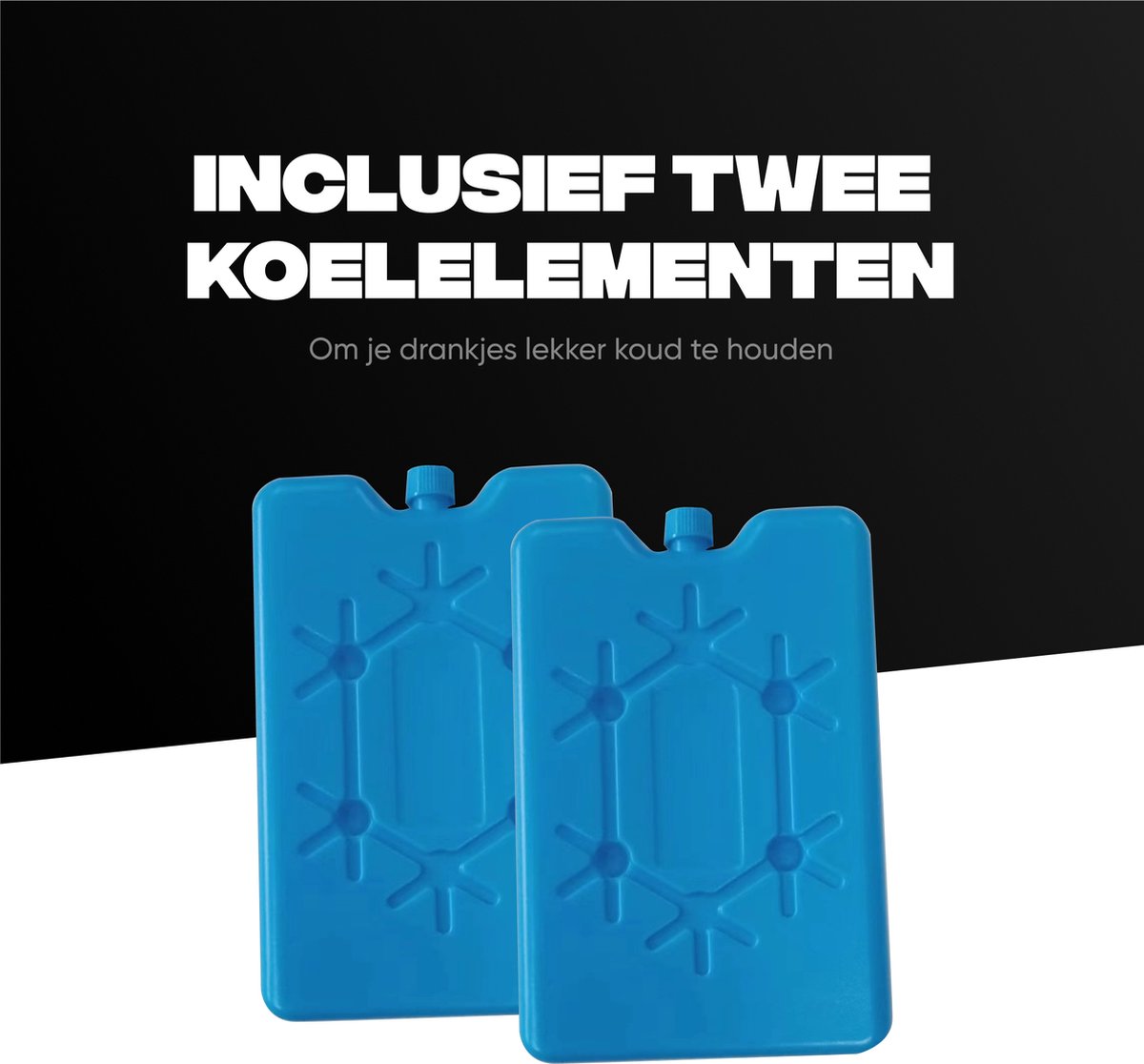 Rockerz Koeltas - 4 laags geïsoleerde - Incl. 2 koelelementen - 15 liter - Lunchtas - Picknicktas - Capaciteit voor 24x 33 cl blikken of 12x 33 cl flesjes - Slijtvast en duurzaam materiaal - Waterdicht en vuilafstotend - kleur: Grijs — cadeau in Sport & Outdoor - foto 8