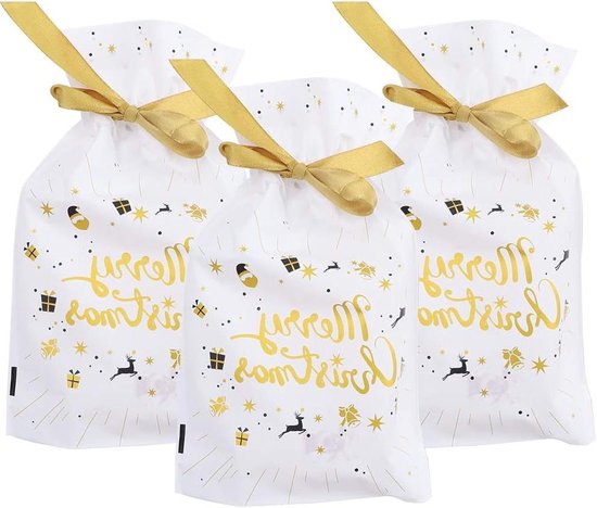 80pcs Christmas Kraft Gift Tags with Strings, Xmas Gift Labels