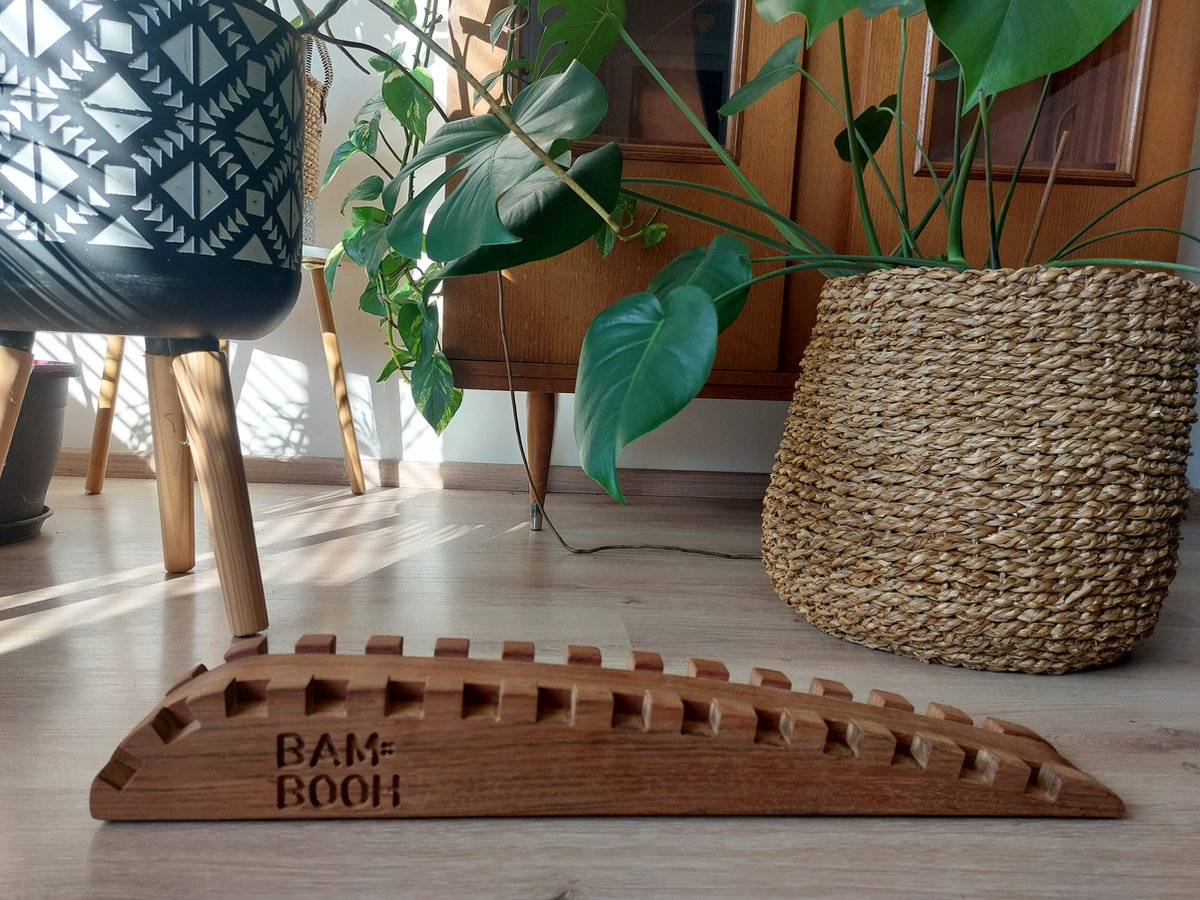Goedkoopste Bambooh - Backstretcher - Rugontspanner - Rugmassage - Drukpuntmassage - Vol hardhouten - Belgische kwaliteit