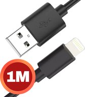 Bol.com Oplader - Geschikt voor Lightning naar USB A Kabel - Oplaadkabel geschikt voor iPhone X/11/12/13/14 - Opladers - Zwart aanbieding