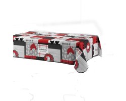 Tafelkleed Kip - Rechthoek – Anti-vlek en Anti-kreuk – Rood 150x240 cm