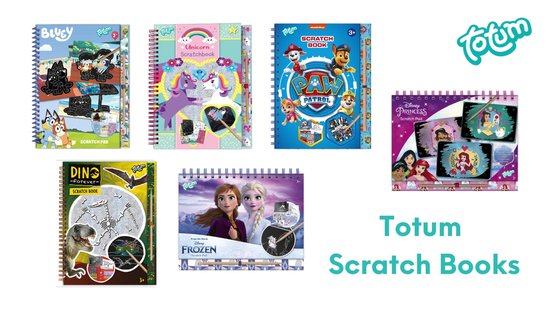 PAW Patrol Totum vakantie doeboek luxe kraskaarten- en kleurboek / creatief speelgoed jongens en meisjes junior scratch art - A5 harde kaft