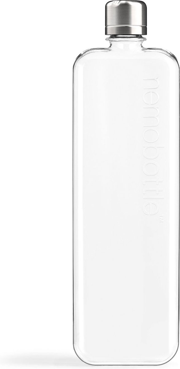 Memobottle Slim - platte waterfles - 450 ml - BPA-vrij