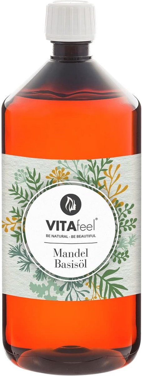 Goedkoopste Zoete Amandelolie Basisolie 1000ml - Vegan, Natuurlijke Huid- en Haarverzorging, Voor Massage en Aromatherapie