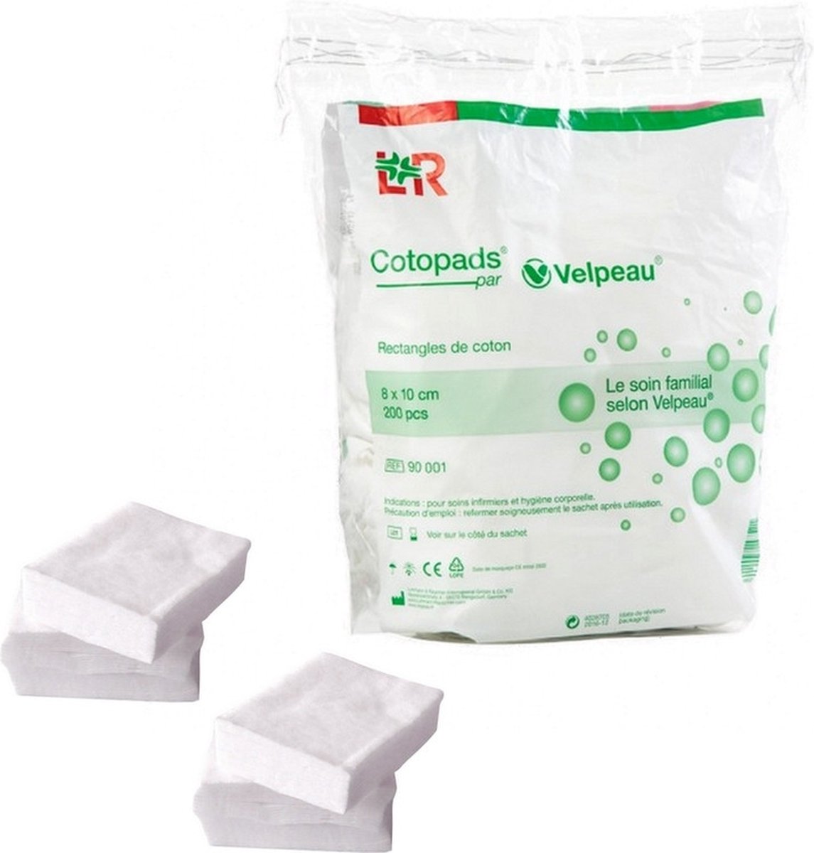 Cotopads - multifunctionele verzorgingspads uit superzacht katoen - 8 x 10cm