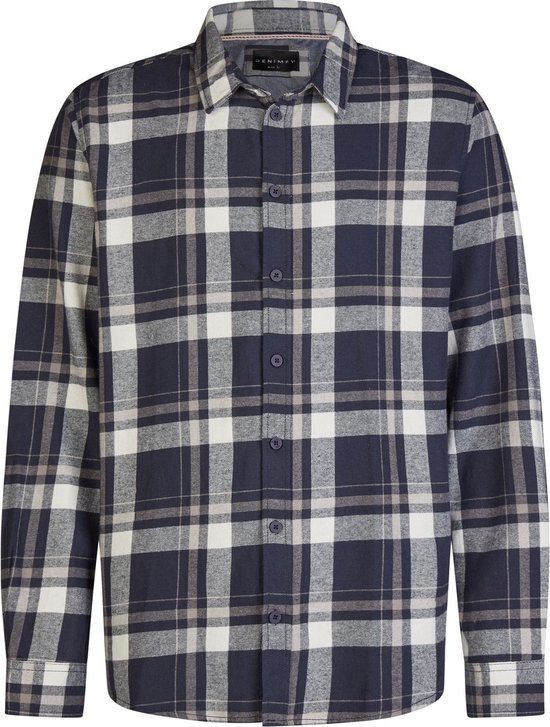 DENIMFY Chemise Homme DFDean coupe régulière Blauw 3XL Adultes