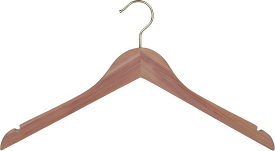 De Kledinghanger Gigant - 30 x Blousehanger / shirthanger beukenhout ongelakt met