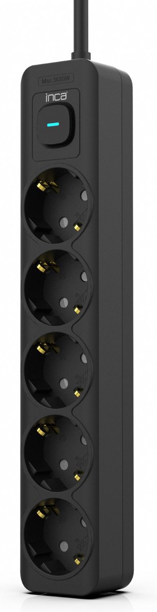 BasicTeQ: Inca IPW-44SY stekker doos, kabel lengte 1,5meter