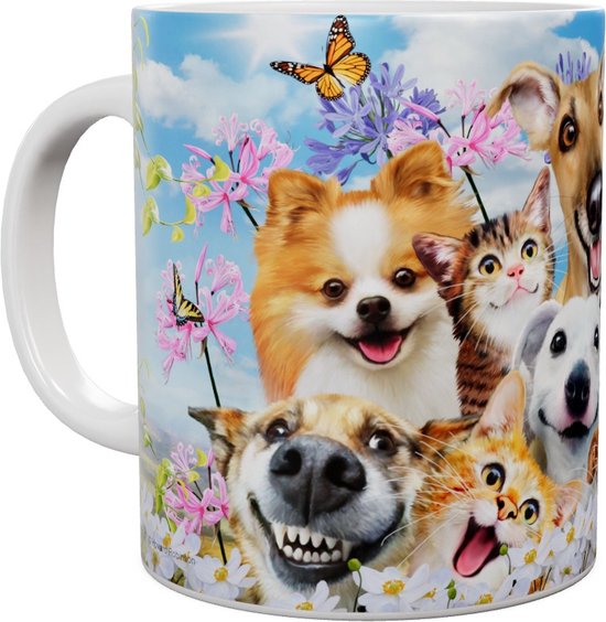 Animaux domestiques Selfie Fun In The Sun - Tasse 440 ml