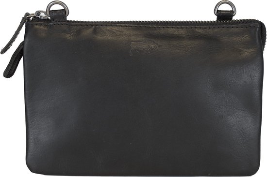 Sacs Arrigo pour femme - Klein sac à bandoulière - Sac de Festival - Cuir - Zwart