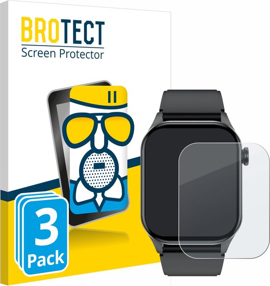 BROTECT - Protection d'écran pour Smartwatch T98 2.04" - Film de protection en verre mat (3 pièces)