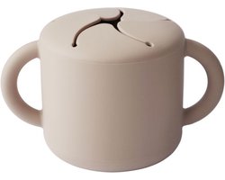 foto van Mushie - Siliconen Snack Cup - Snackcups - Shifting Sand