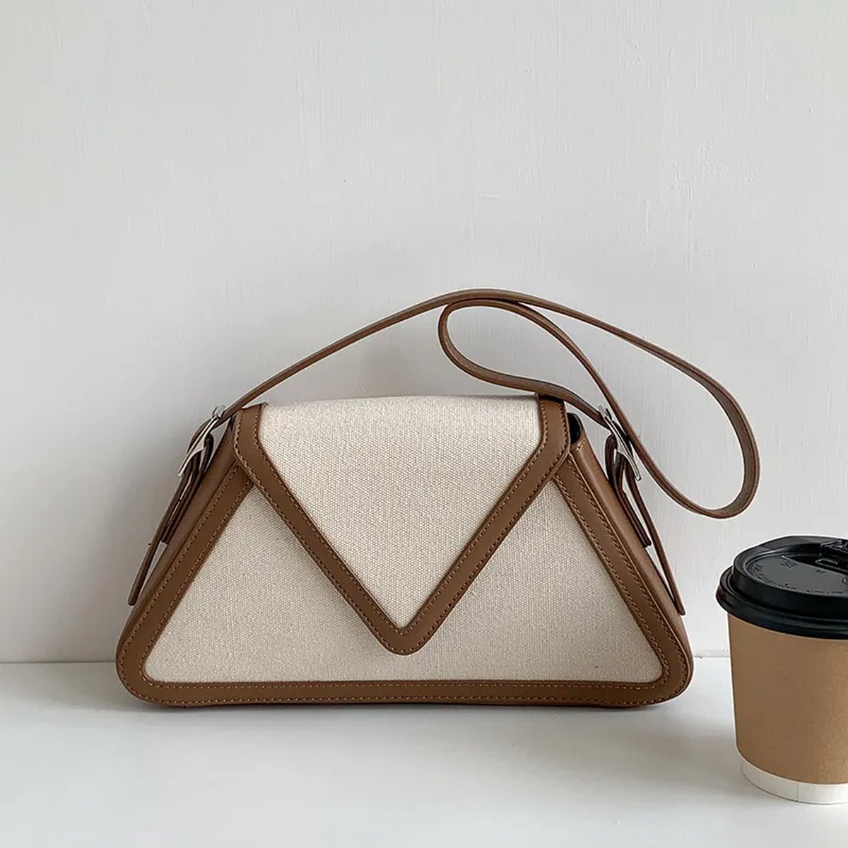 MaberLondon® Kleine tas - Dames Schoudertas - Handtas - Kaki