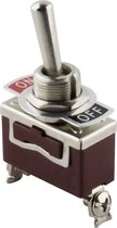 Powice Tuimelschakelaar 12V/230V - 10A/6A - Met Waterdichte Kap (IPX5) - 2-polig - Voor Boot, Caravan En Elektronica!