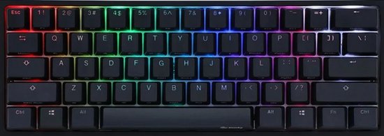 Ducky One 2 Mini RGB, Cherry MX Red, Qwerty UK, Wit