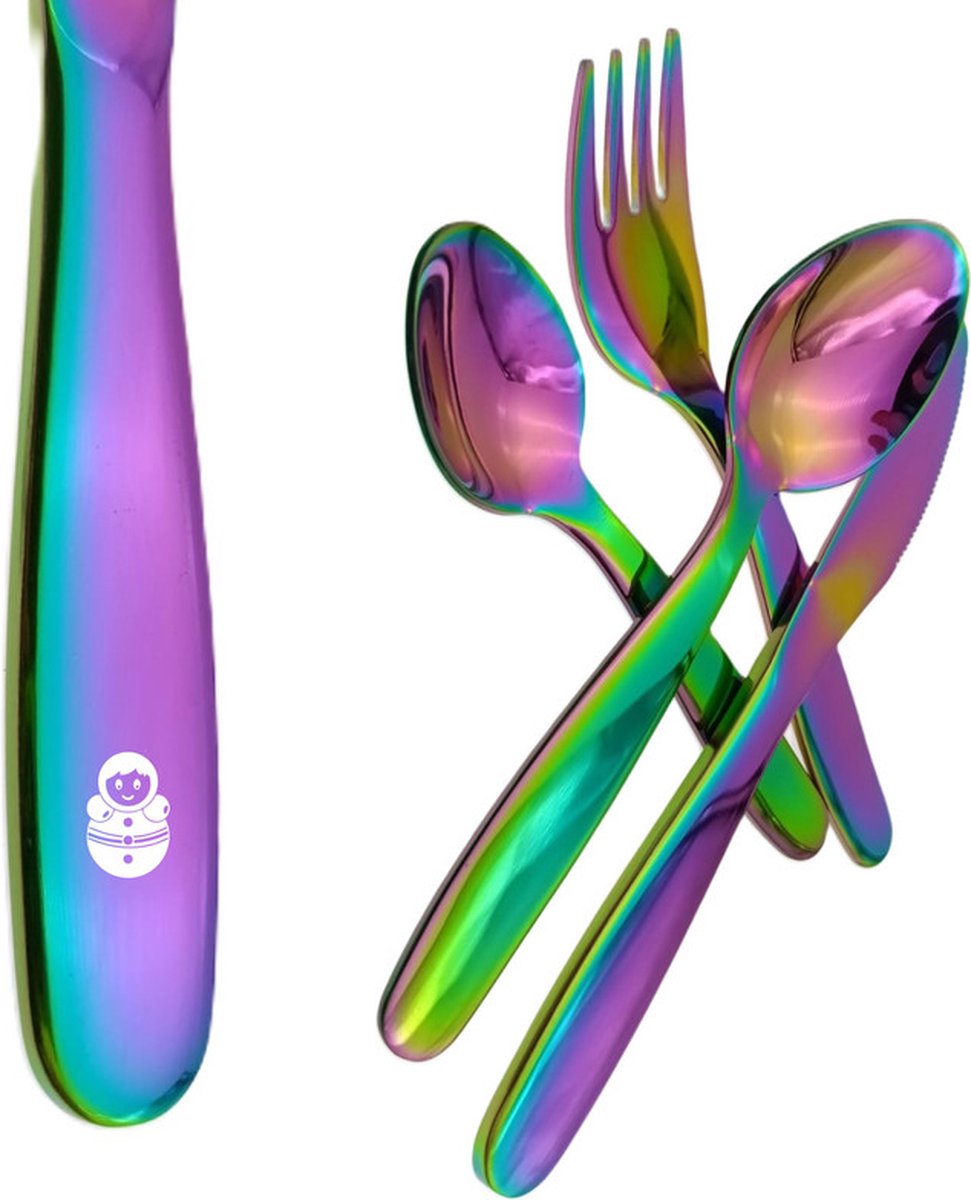 Goedkoopste Kinderbestek Met Gravering - Olie - Pop