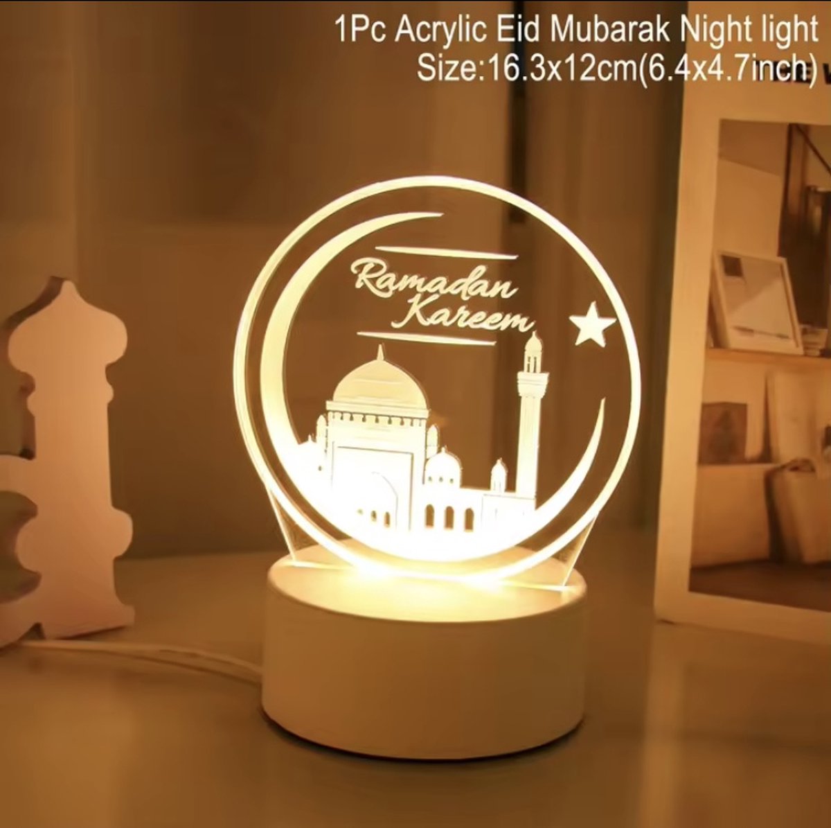 SUMOH® Ramadan versiering - verlichting - Ramadan mubarak - Nachtlampje - Decor