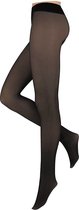 Fleece panty - Dames - Zwart/Nude - Maat S/M - gevoerde panty - fleece panty zwart - thermo panty - Tiktok panty - warme panty