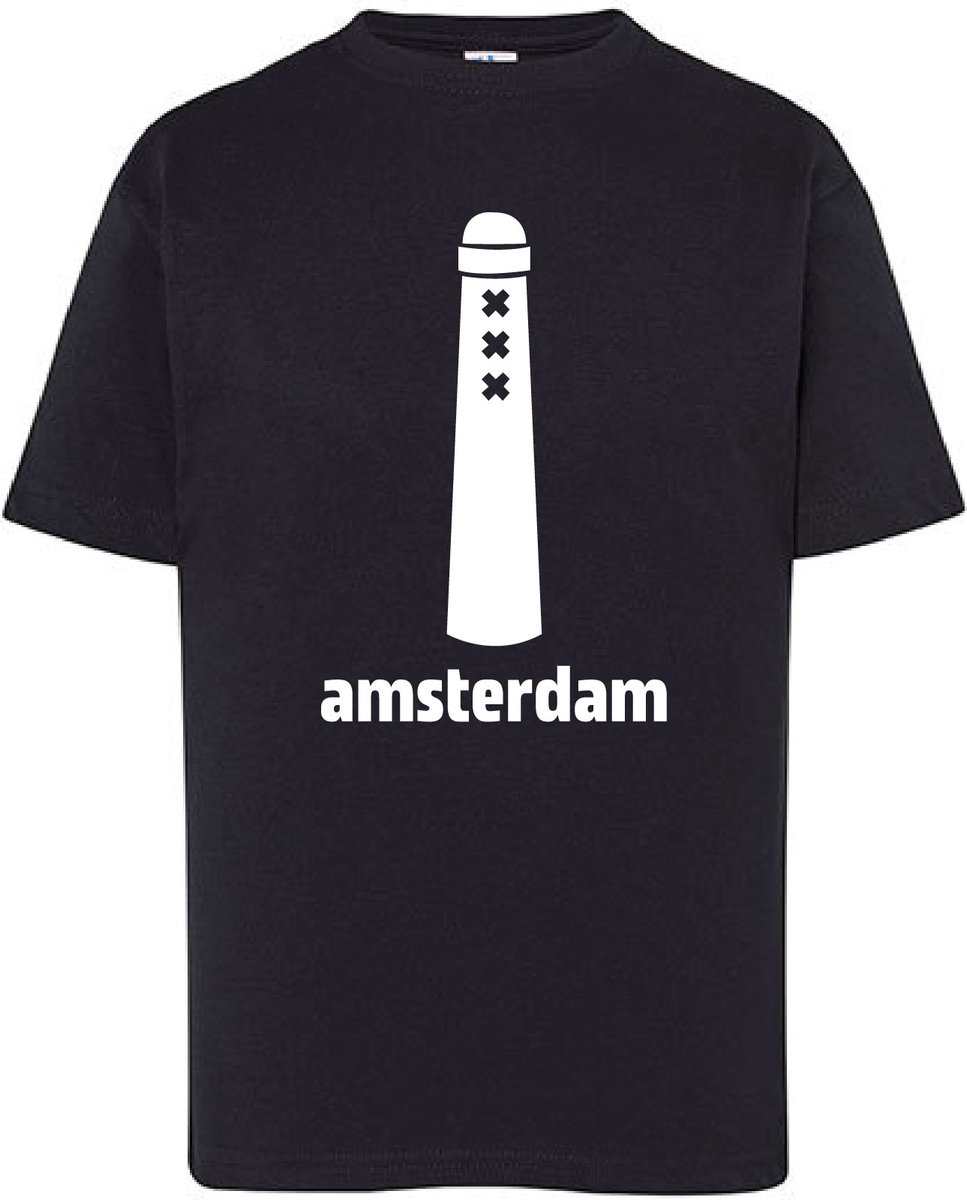 Kids - T-Shirts - Amsterdam-Zwart-50