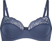 Hunkemöller Dames Lingerie Niet-voorgevormde beugel bh Sophie - Blauw - maat D90