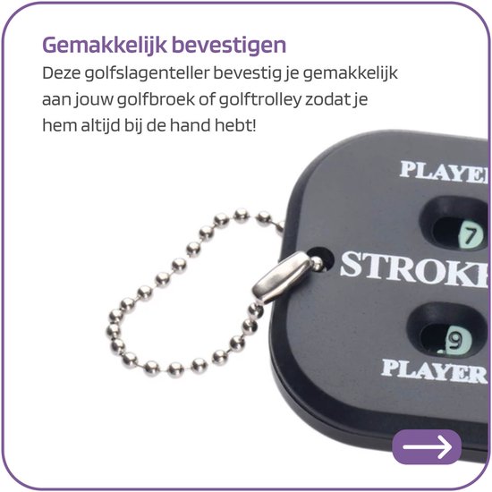 Golf Accessoires - Golfballen Golf Slagenteller - Scoreteller Golf van Relaxdays — afbeelding 5