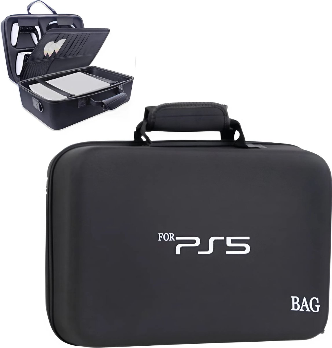 Tobey's PS5 Tas - Zwart - Luxe Uitvoering - PS5 Koffer - Stevige Case - PS5 Accessoires