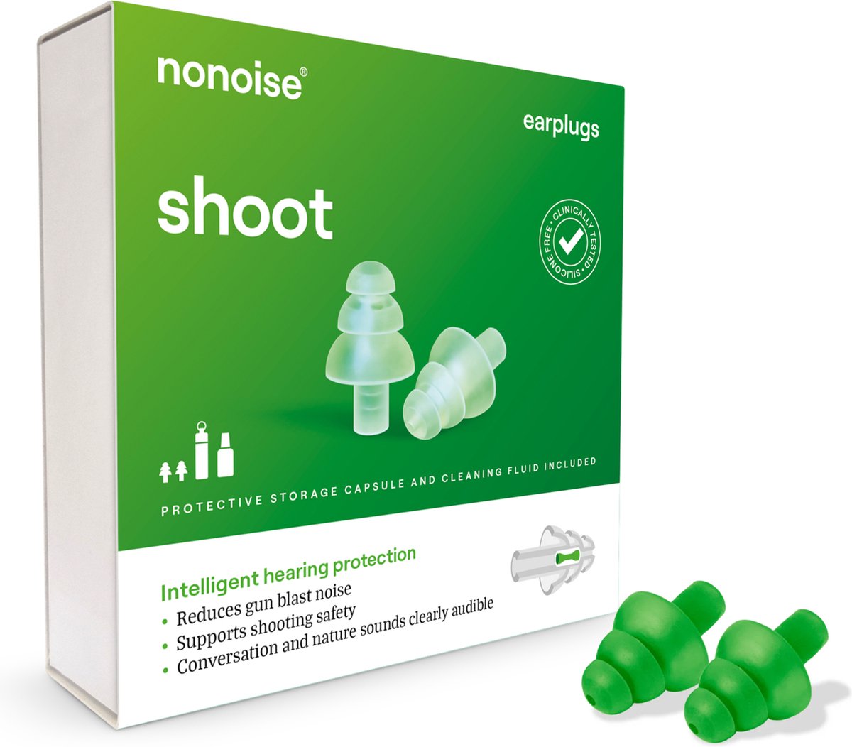 Goedkoopste Nonoise - Shoot gehoorbeschermer - Oordoppen - 1 paar