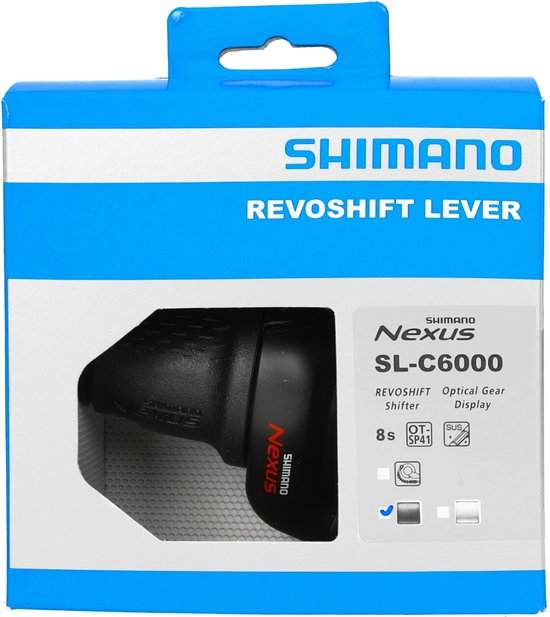 Shimano Nexus SL-C6000 8-speed Revoshifter optische versnellingsdisplay in de verpakking.
