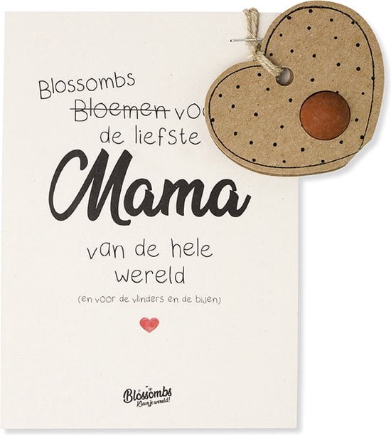 Blossombs pendentif bombe fleur texte maman