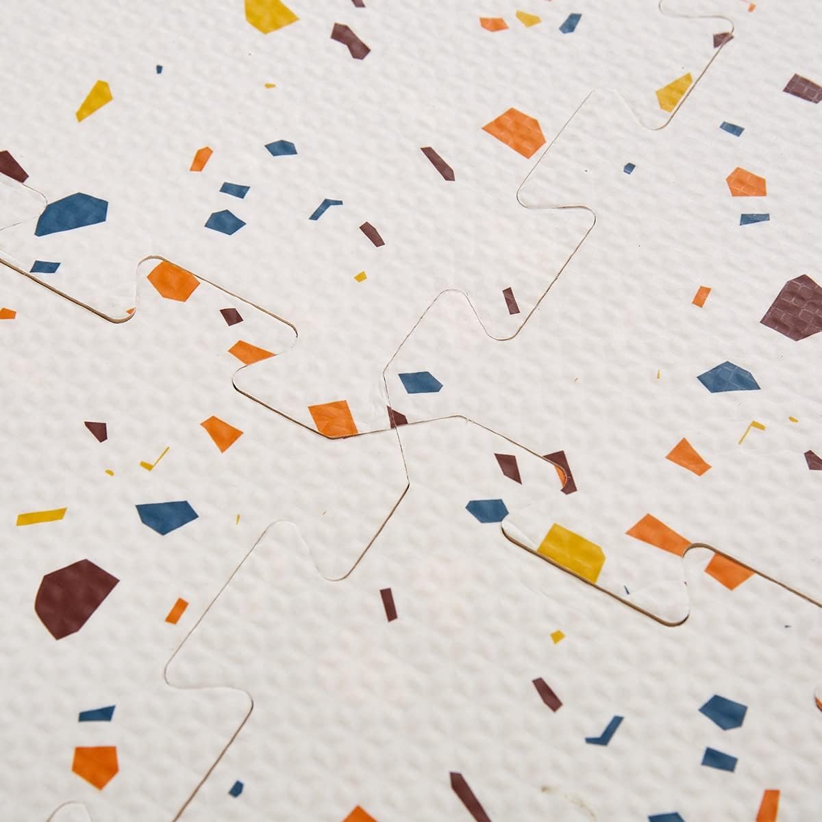 NilaFee™ - Speelkleed - Speelmat - Puzzelmat - Baby - Foam - 120 x 180 cm - Uitbreidbaar - Yoga mat - Fitnessmat - Vloerbeschermer - Orange Terrazzo — afbeelding 13