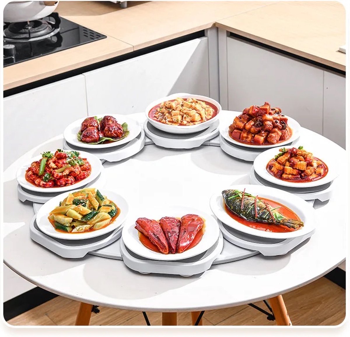 HEIBTENY Draaiplateau 12-39CM Lazy Susan Basis voor Keuken Eettafel (16 inch HEIBTENY Draaiplateau 12-39CM Lazy Susan Basis voor Keuken Eettafel (16 inch