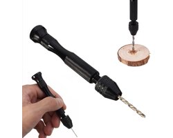 *** Handige handboor met 10 precisieboortjes (zwart, 0.8 - 3.0 mm) - Haal het maximale uit elke klus met Heble® ***